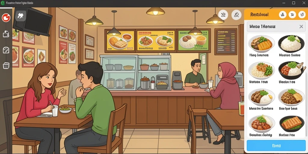 Tangkapan layar antarmuka pengguna yang intuitif.