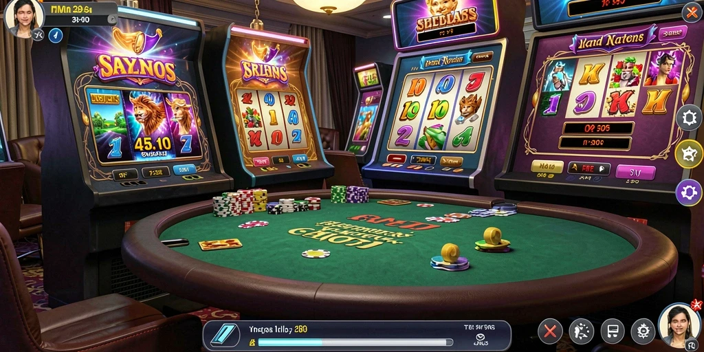Screenshot menggambarkan mode multiplayer yang kompetitif.