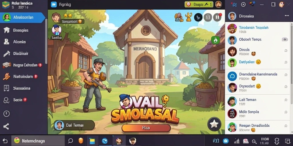Screenshot menunjukkan momen seru dalam permainan.
